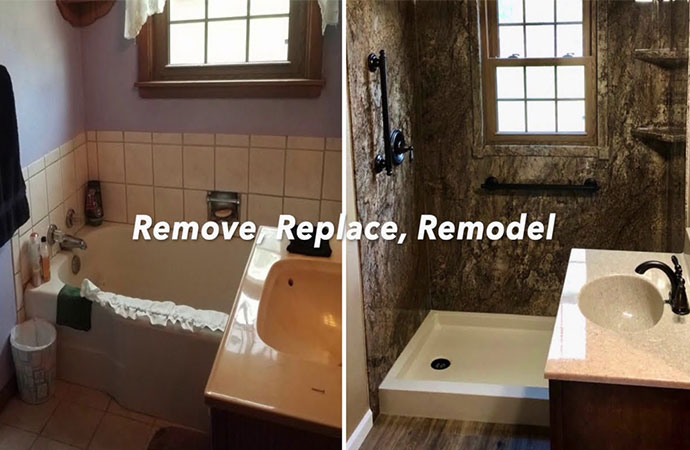 Tub to Shower Conversion in New Richland Video Thumb